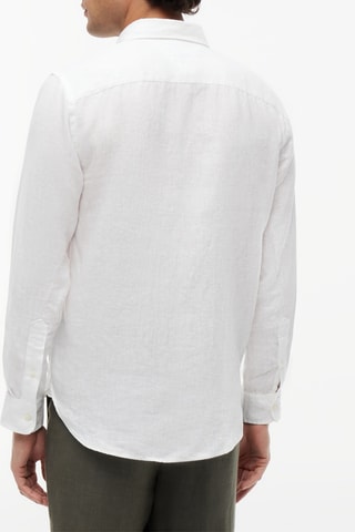 Chemise regular en lin - Blanc