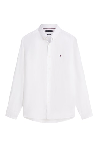 Chemise regular en lin - Blanc