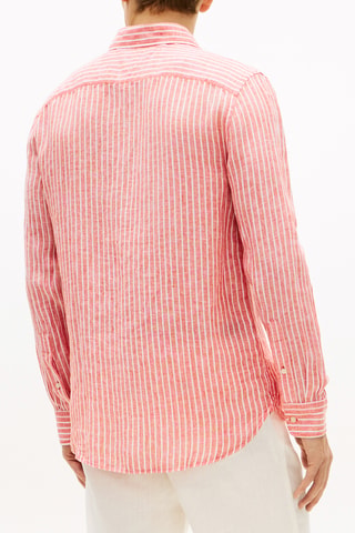 Chemise regular en lin - Orange
