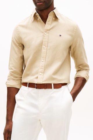 Chemise regular en lin - Beige