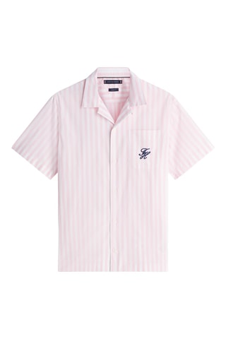 Chemise regular - Rose et blanc