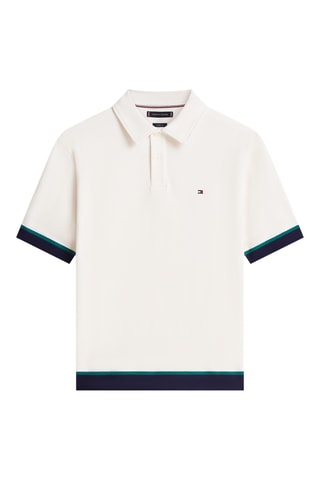 Polo relaxed en coton biologique - Ivoire