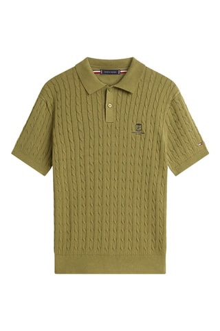 Polo regular en coton biologique - Vert olive