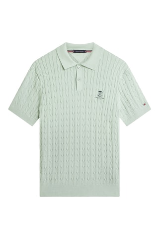 Polo regular en coton biologique - Bleu-gris
