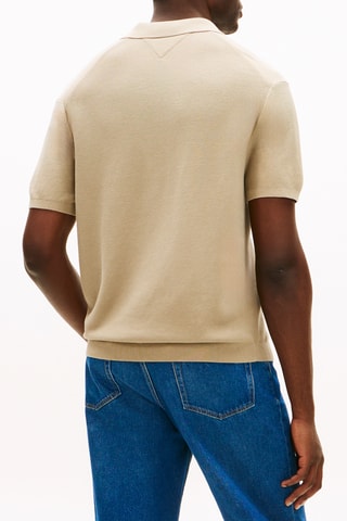 Polo relaxed en coton biologique - Beige