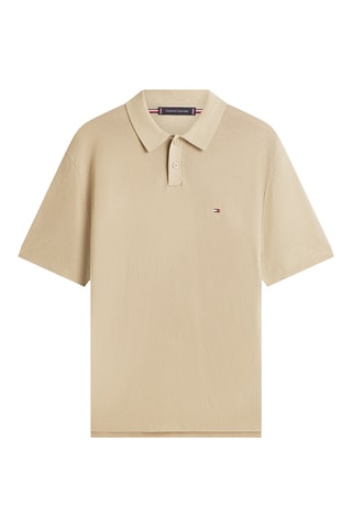 Polo relaxed en coton biologique - Beige
