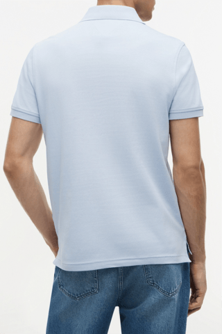Polo regular en coton biologique - Ciel