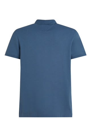 Polo regular en coton biologique - Bleu