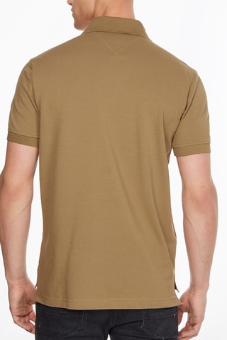 Polo regular en coton biologique - Marron clair