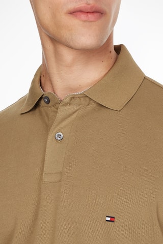 Polo regular en coton biologique - Marron clair