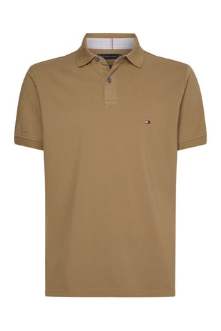 Polo regular en coton biologique - Marron clair
