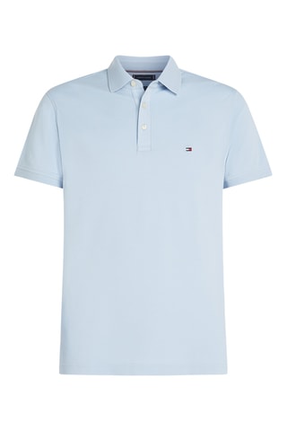 Polo slim en coton biologique - Ciel