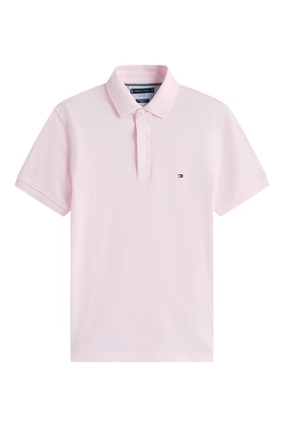 Polo slim en coton biologique - Rose