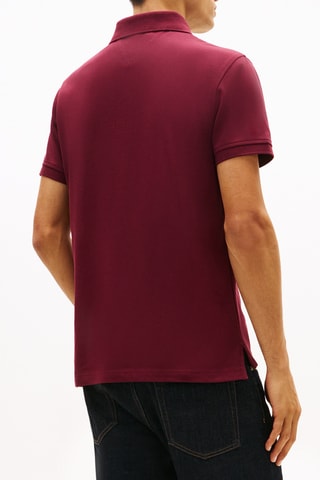 Polo slim en coton biologique - Violet