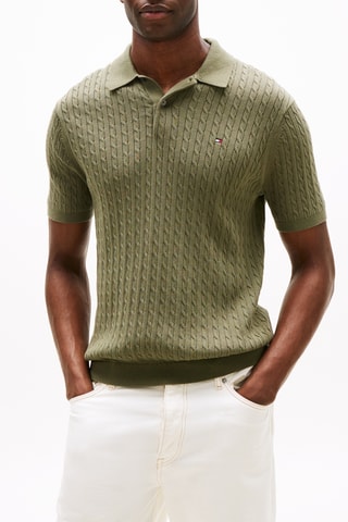 Polo en coton biologique - Vert olive