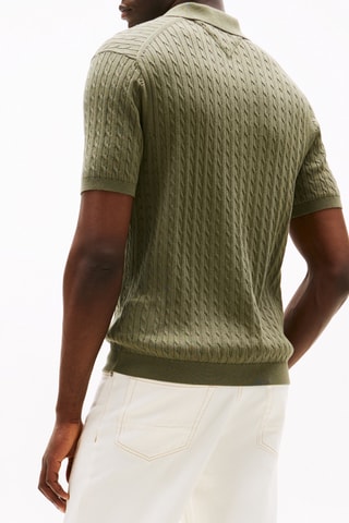 Polo en coton biologique - Vert olive