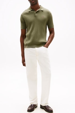 Polo en coton biologique - Vert olive