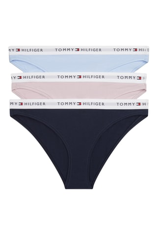 3 culottes - Bleu marine, ciel et rose poudré