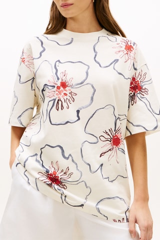 T-shirt relaxed oversize - Blanc