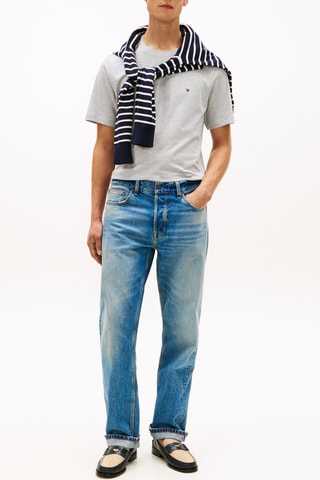 T-shirt regular - Gris clair chiné