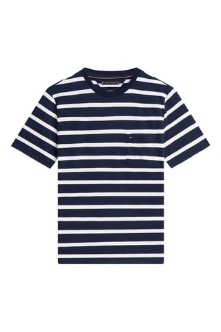 T-shirt regular - Bleu nuit et écru