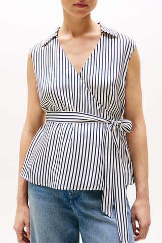 Blouse portefeuille - Blanc