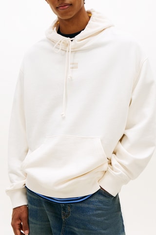 Sweat à capuche relaxed - Blanc