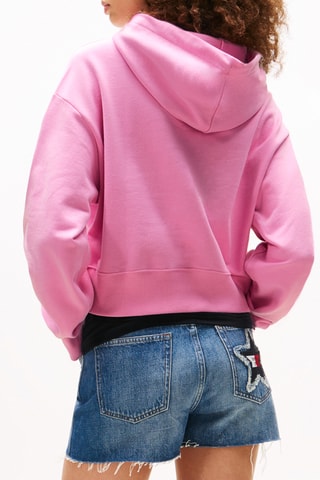 Sweat court en coton biologique - Rose