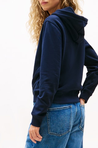 Sweat à capuche regular - Bleu marine