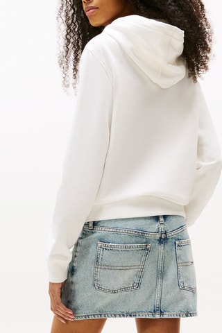 Sweat à capuche regular - Ecru