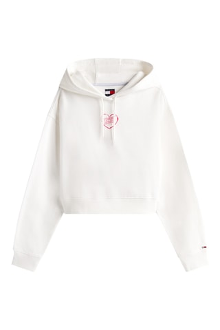 Sweat à capuche regular - Ecru