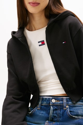 Sweat à capuche relaxed - Noir