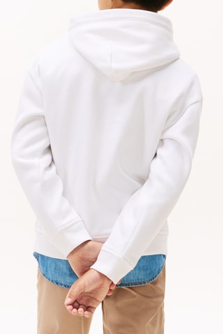 Sweat à capuche - Blanc et bleu marine