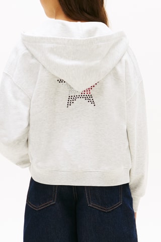 Sweat à capuche - Gris chiné