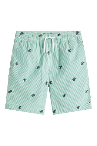 Short relaxed en coton biologique - Vert clair