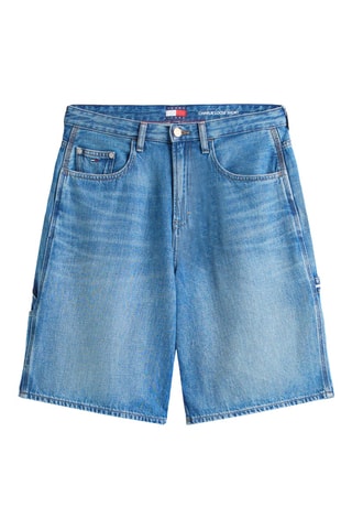 Short loose en jean - Bleu