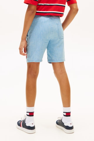Short relaxed en jean - Ciel