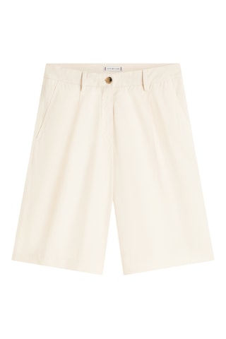 Bermuda regular en coton biologique - Ecru