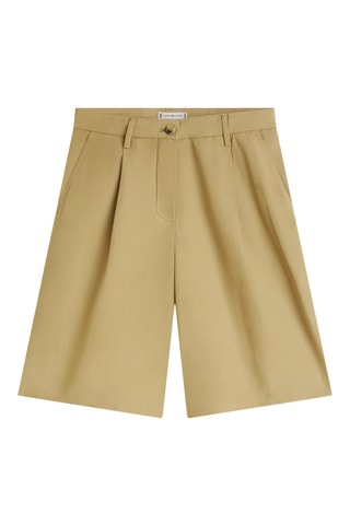 Bermuda regular en coton biologique - Marron