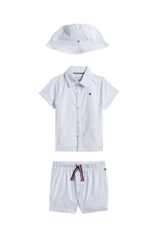 Ensemble 3 pièces en coton biologique - Ciel