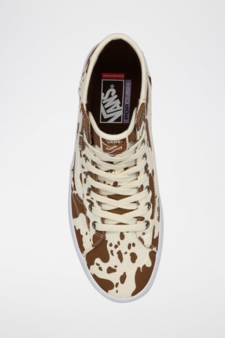 Zapatillas altas Skate Lizzie - Marrón y blanco