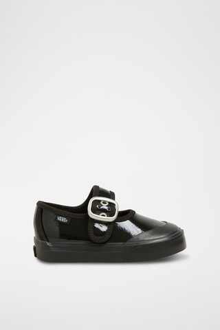 babies de piel Mary Jane - Negro