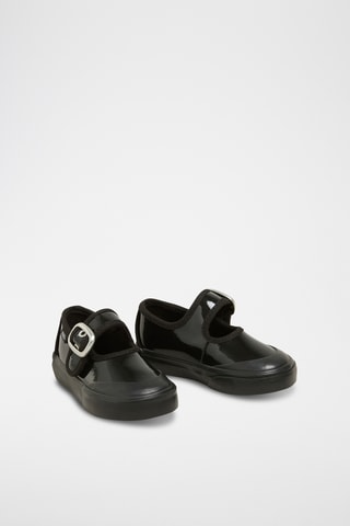 babies de piel Mary Jane - Negro