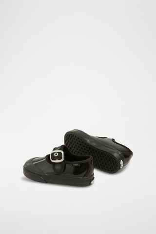 babies de piel Mary Jane - Negro