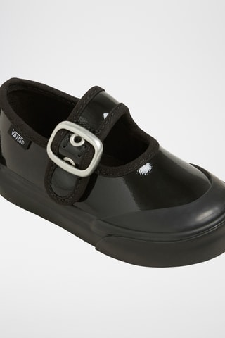 babies de piel Mary Jane - Negro