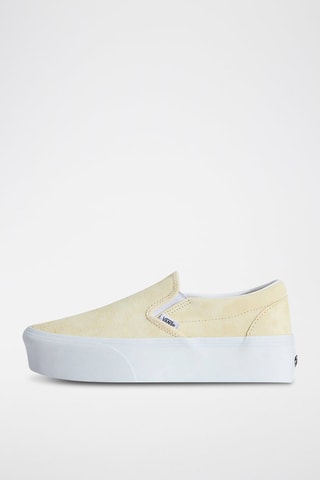 Slip-on de nobuk con plataforma Classic - Amarillo