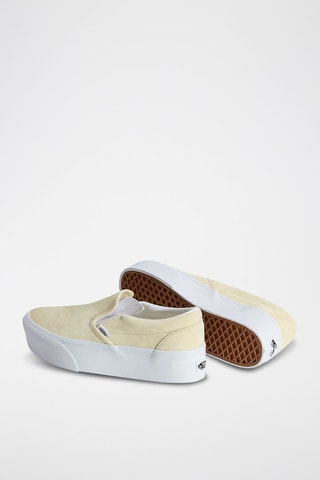 Slip-on de nobuk con plataforma Classic - Amarillo