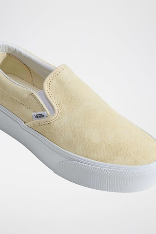Slip-on de nobuk con plataforma Classic - Amarillo