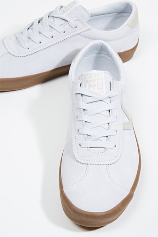 Zapatillas de piel Sport Low - Celeste