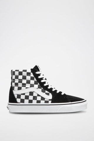 Zapatillas altas de piel SK8-Hi - Negro y blanco 
